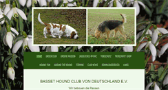 Desktop Screenshot of basset-hound.de