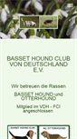 Mobile Screenshot of basset-hound.de