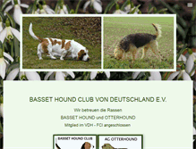 Tablet Screenshot of basset-hound.de
